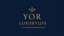 Yor Luxury Life logo on a dark blue background
